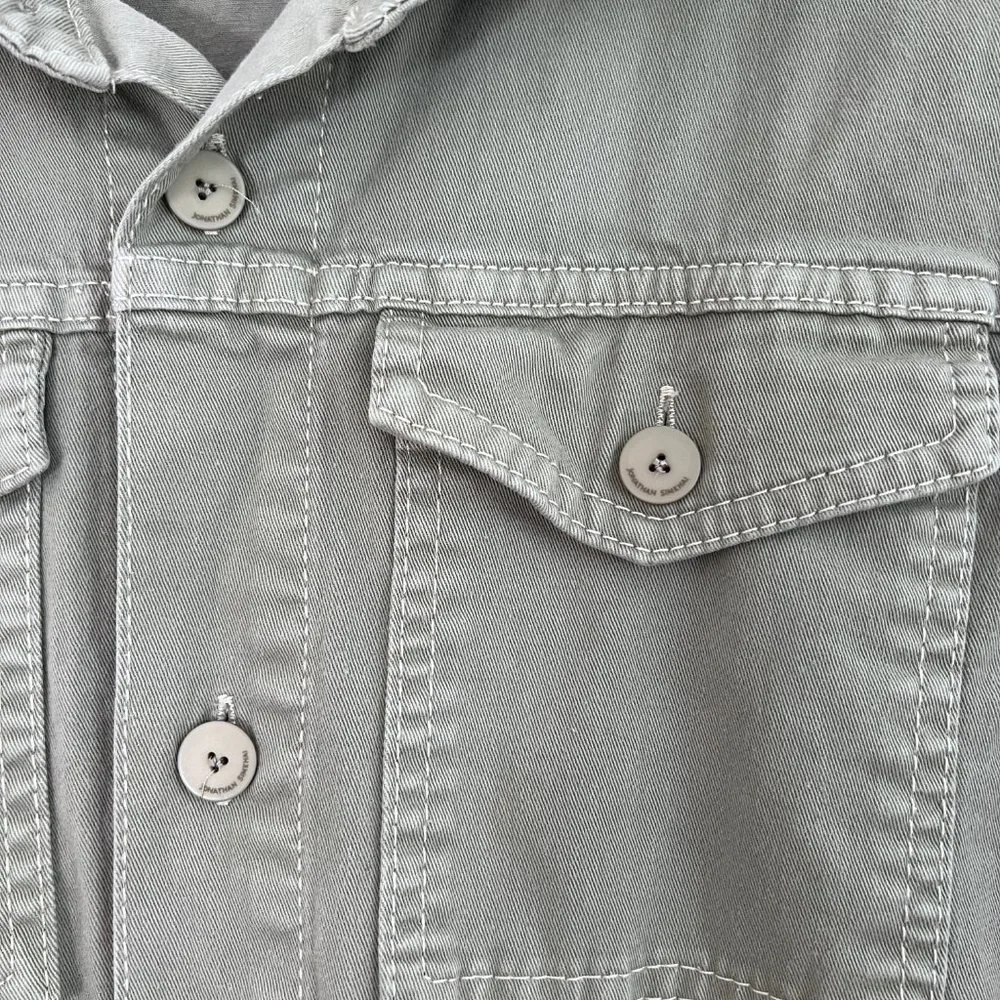 Jonathan Simkhai Green Darcy Cotton Twill Cargo Utilitarian Playsuit Romper S - Picture 6 of 8